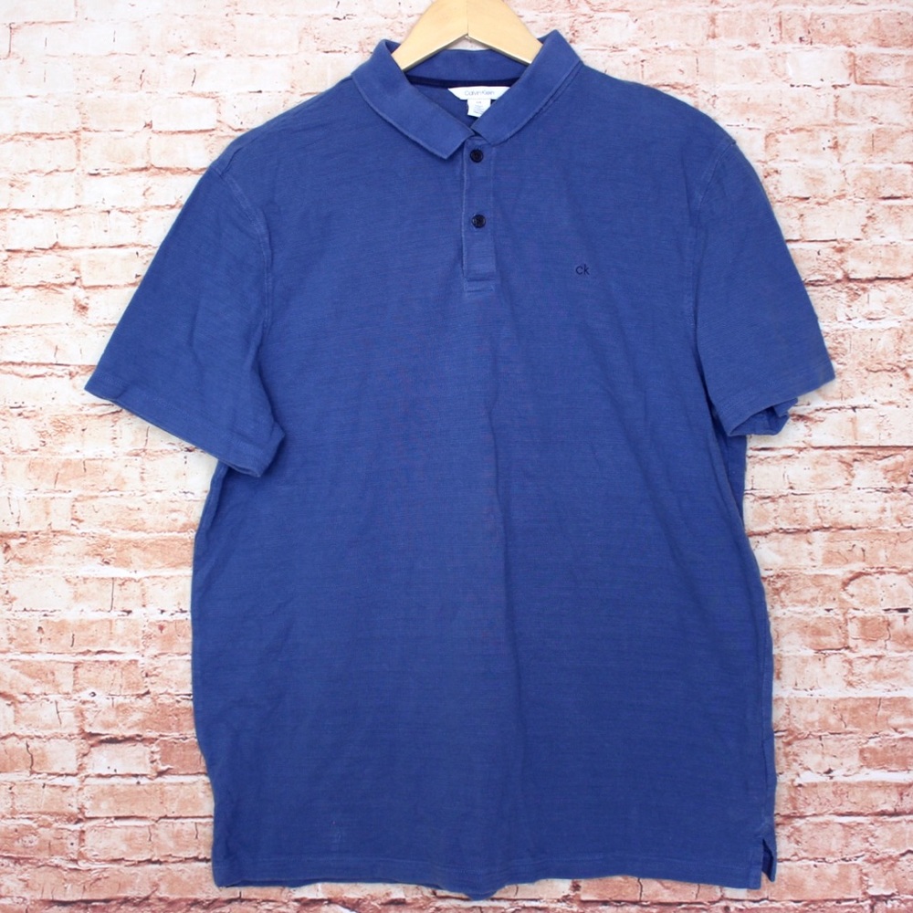 Calvin Klein | Dark Blue Two Button Polo